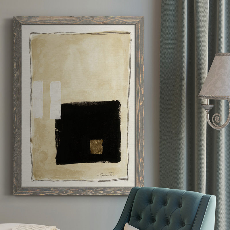 Thorkil Inner Musing I, reproduction d'art sur toile, H 37,5 po x l 27,5 po x P 1 po, gris
