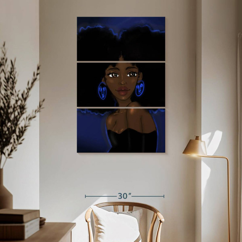 Leisha Betta Blues, 65" H x 42" W