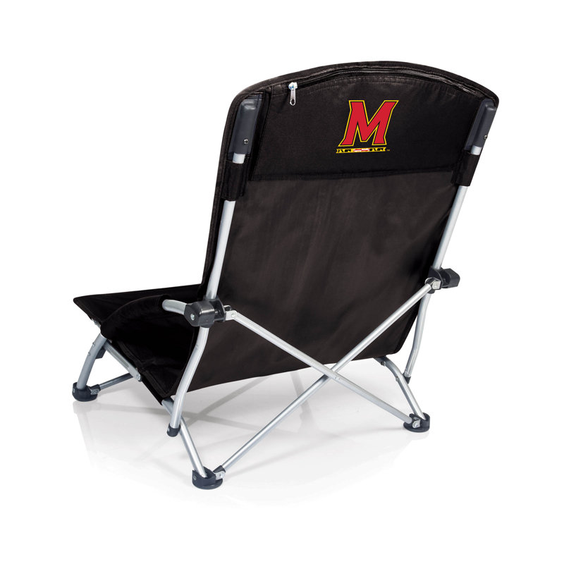 Chaise de plage pliante NCAA, Noir, Maryland