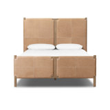 Salado Leather Solid Wood Bed