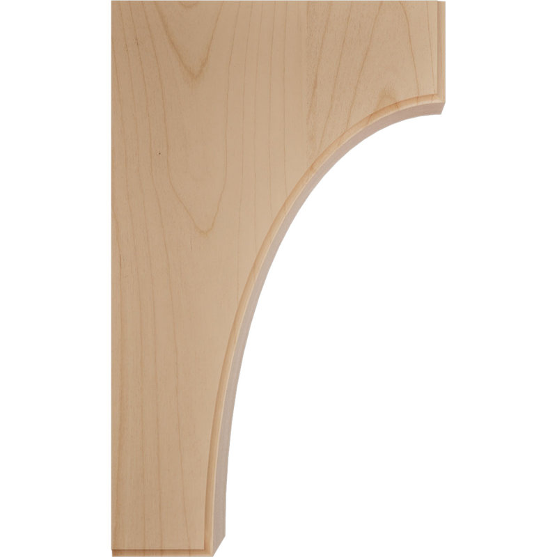 3 1/2"W x 6"D x 10"H Clarksville Bracket, Alder (6-Pack), Alder, 3.5" W x 6" D x 10" H