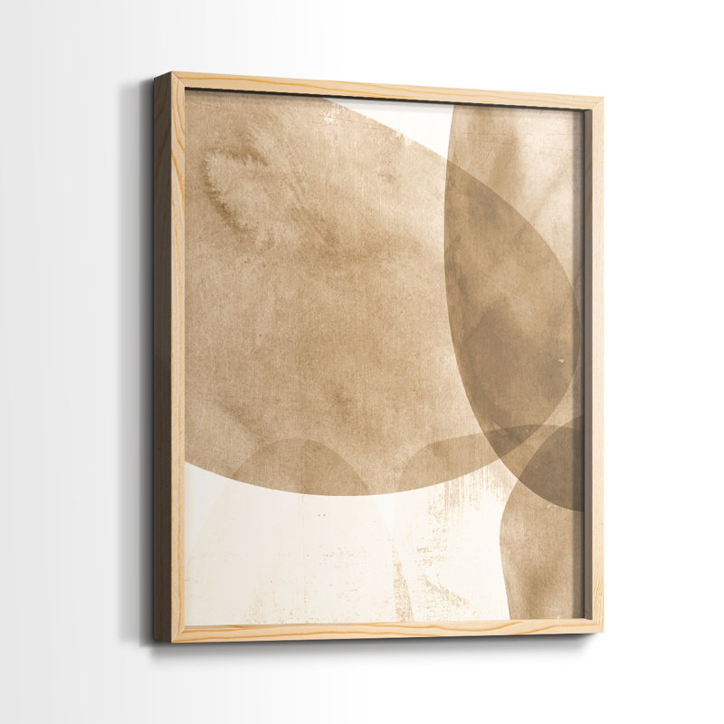 Neutre, objet I, reproduction encadrée - bois massif, H 30 po x l 24 po