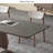 Rectangular rock plate dining table sets-105989551