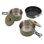 Ensemble de 3 ustensiles de cuisine en acier inoxydable pour casseroles et poêles de camping