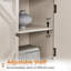 Buffet moderne Mid-Century de 65,2 po avec 4 portes sculptées à la main Rosalind-49548325