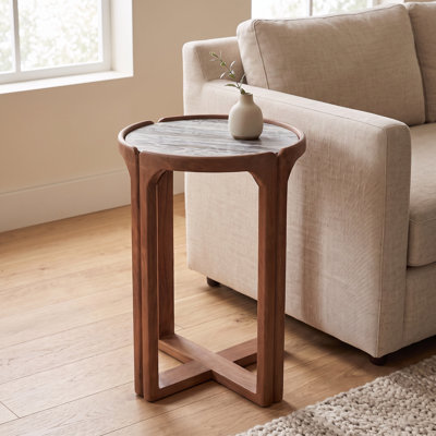 Table de bout en bois massif Anbut