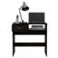 Ensemble de bureau personnel Vizcaya, tiroir simple, plateau à clavier, bibliothèque - noir