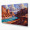 Art mural sur toile gris, Southwestern