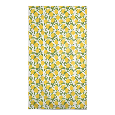 Nappe blanche à motif citron 3