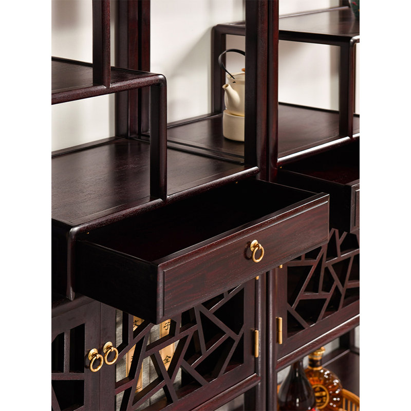 New Chinese Minimalist Style Bookcase