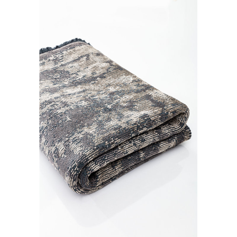 Rapture Beige Gray Oriental Luxury Area Rug, Rectangle 7'10" x 11'2"