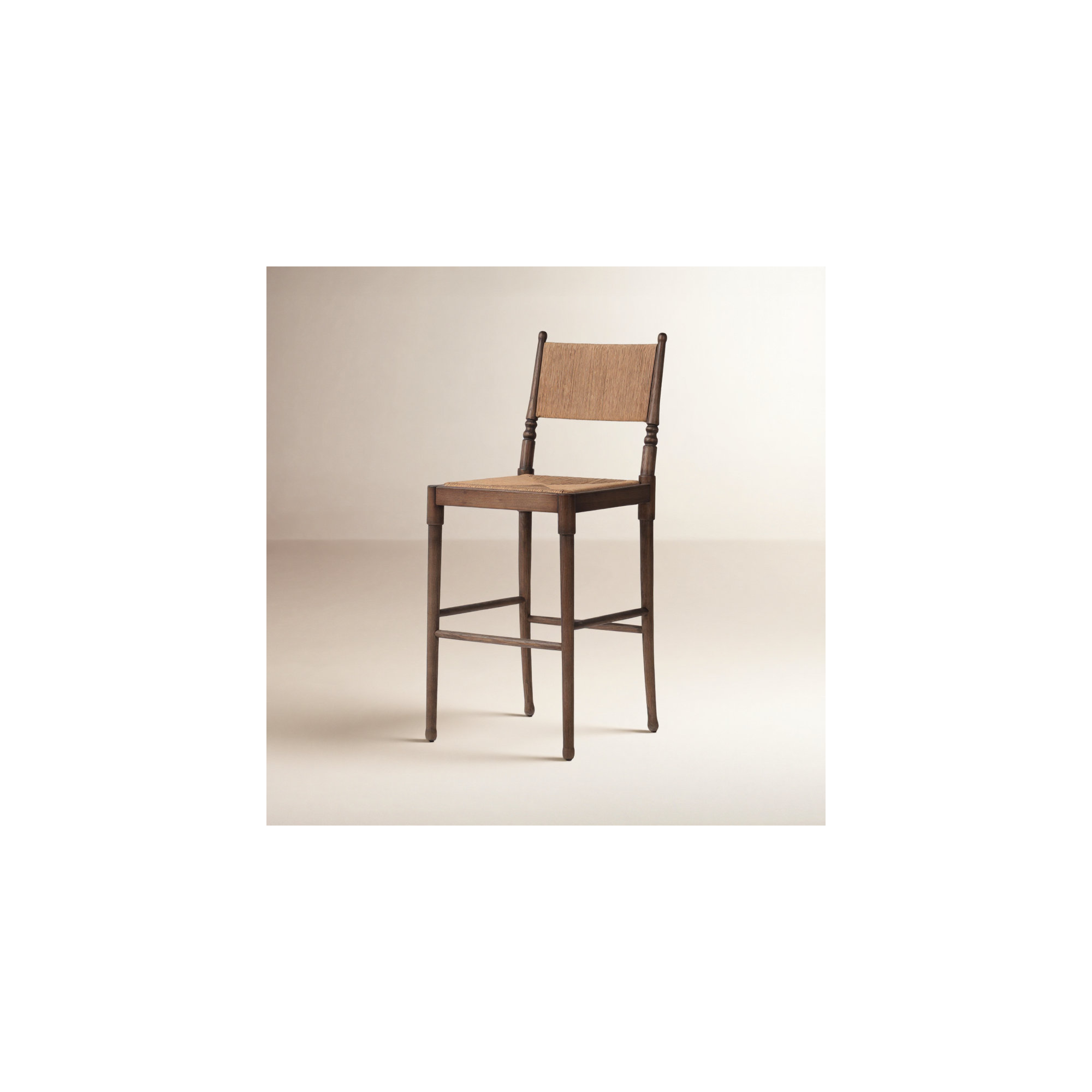Fayth Stool, Antique Walnut, Bar Stool (29.5" Seat Height)