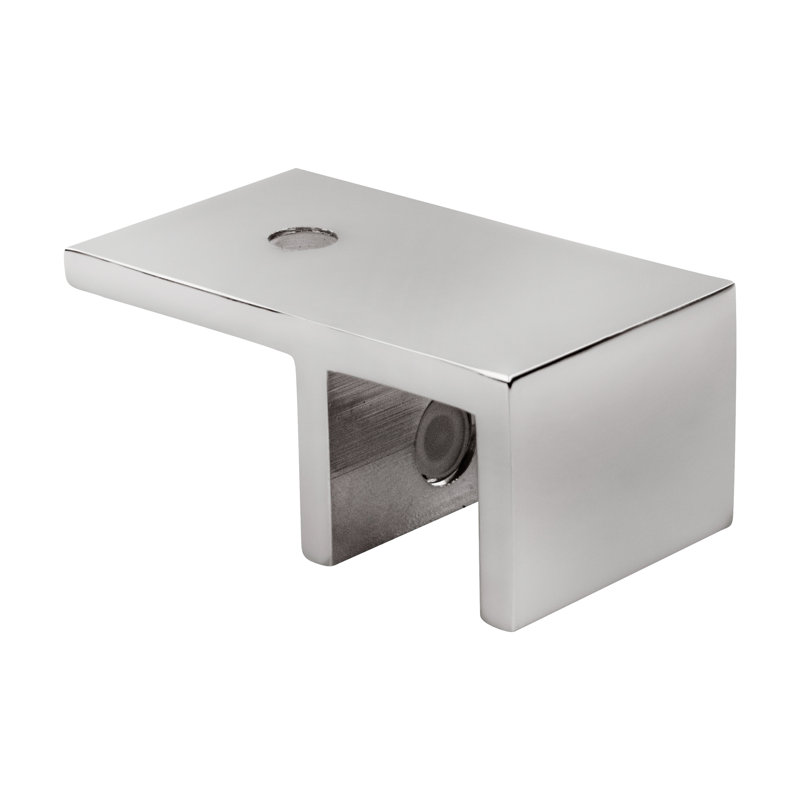 Pince à fixer au plafond Brixwell CMS01CH pour verre de 5/16 po à 1/2 po (8 à 12 mm) d'épaisseur, finition chrome poli