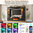 107" Fireplace Wall Unit Entertainment Center With Bookshelves, Modern TV Stand With Storage Shelves & Bridge Cabinet & LED Lights, Media Console For Living Room Home Theater-1293460914-1293460911