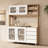 Large Liquor Cabinet Organizing Wine With Glass Doors, Drawers & Hooks-674252335