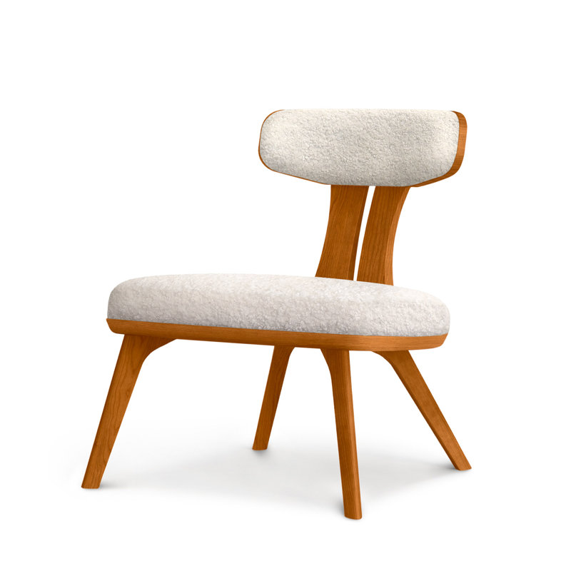 Estelle - Sièges de salon, Blanc laineux, Cerisier d'automne