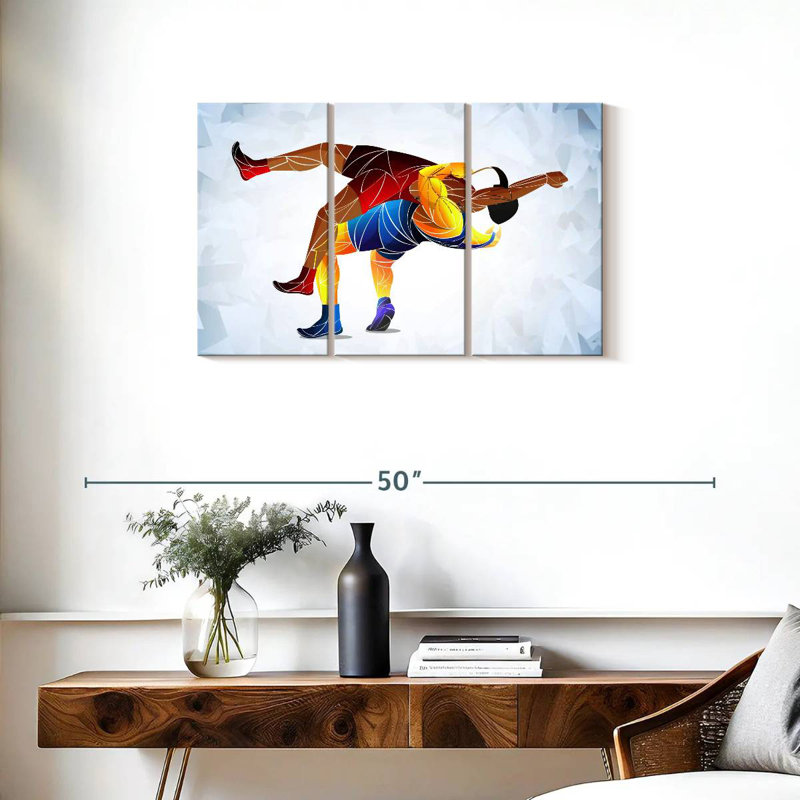 Wrestling Abstract