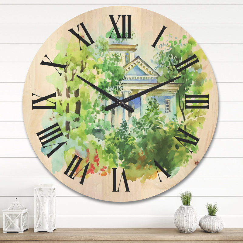 Solid Wood Wall Clock, Large