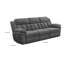 Joelie Upholstered 99.25'' Reclining Sofa