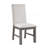 Rustic Design Dining Table 7Pc Set Gray Finish Table W Extension Leaf And 6X Fabric Upholstered Side Chairs Modern Dining Room Furniture-728504742