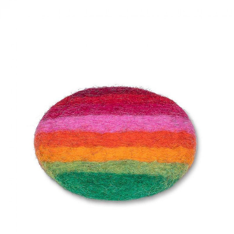 Sous-verres rayés en feutre