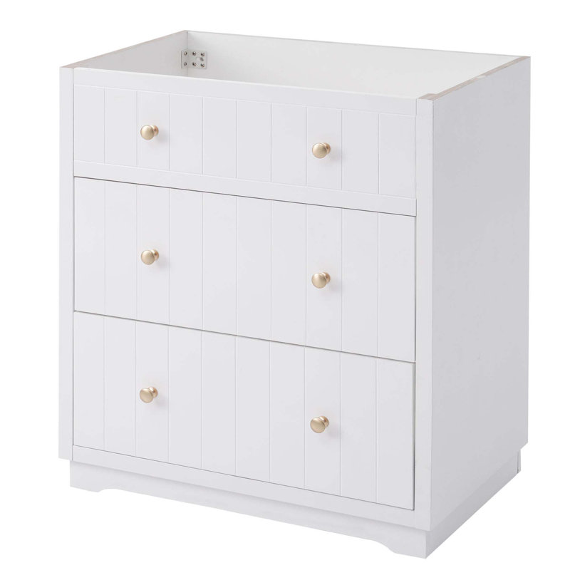 (Cabinet seulement) Base de meuble-lavabo avec 2 tiroirs
