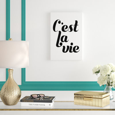 «La Vie IV», art textuel sur toile