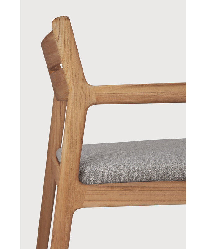 Jack Outdoor Teak Dining Armchair, Mocha