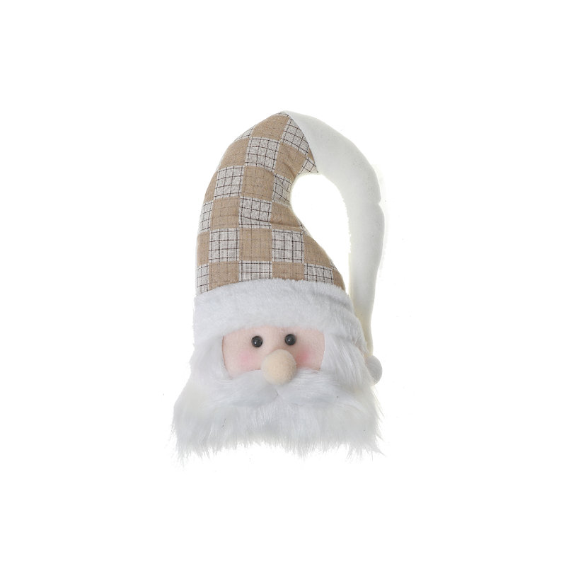 Tête de peluche Santa 12 po - ensemble de 2