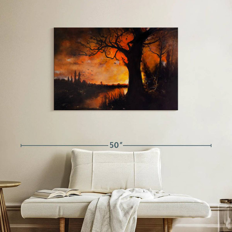 Alvord Halloween Landscape, 26" H x 39" W