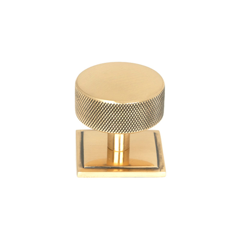 38mm Square Knob, Polished Bronze