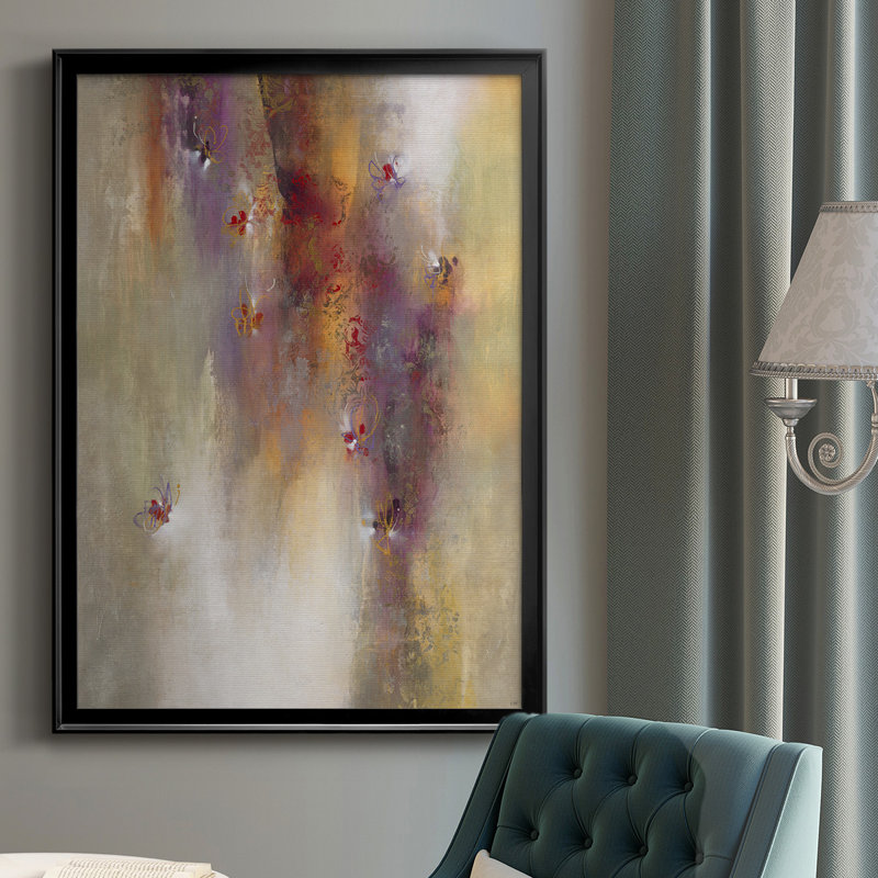 " Scarlet Summer ", 42.5" H x 30.5" W x 1.25" D, Black
