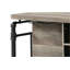 Antique Oak and Sandy Grey 5-Shelf Kitchen Island