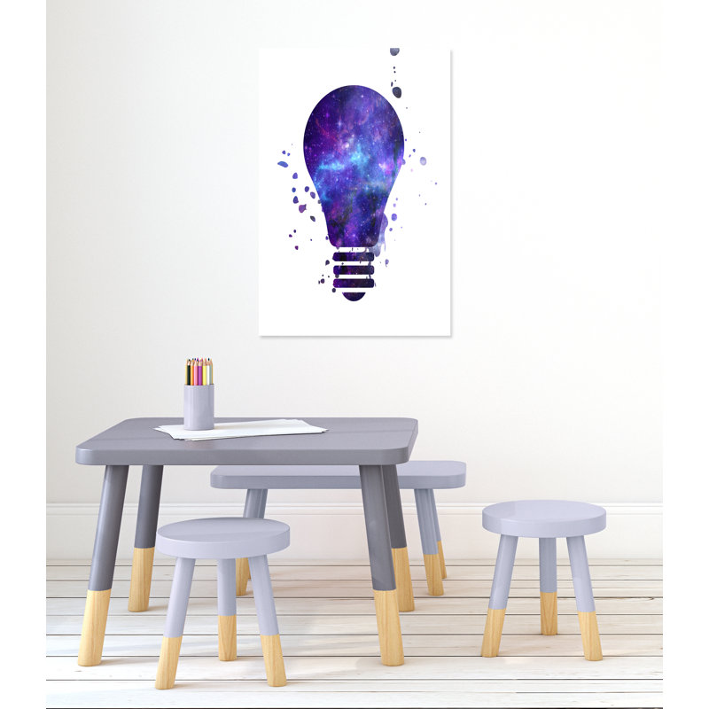 Décoration murale pour enfants light vagues, H 36 po x l 24 po x P 1,5 po, Toile