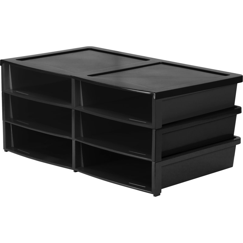Storex 6 Compartment, Black