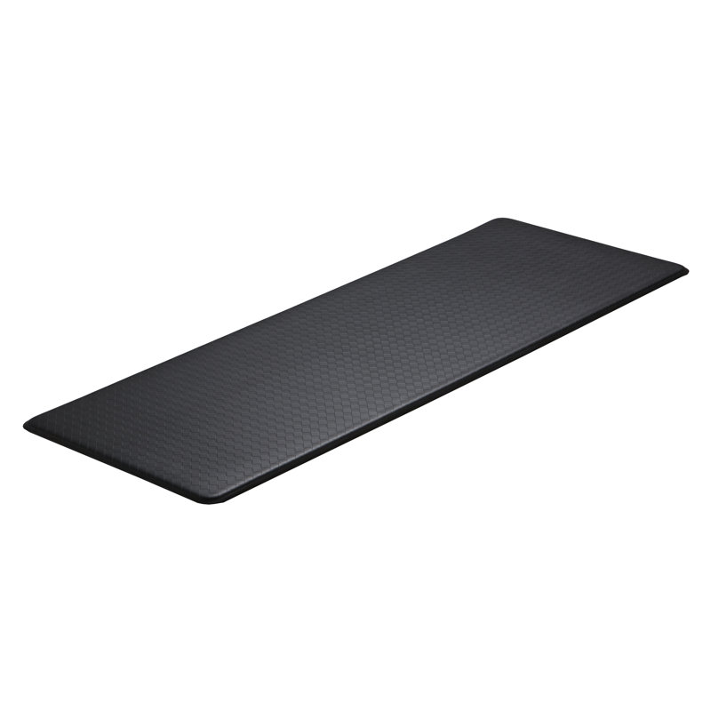 Tapis anti-fatigue aidia, Noir, Tapis de couloir 2 pi 2 po x 6 pi