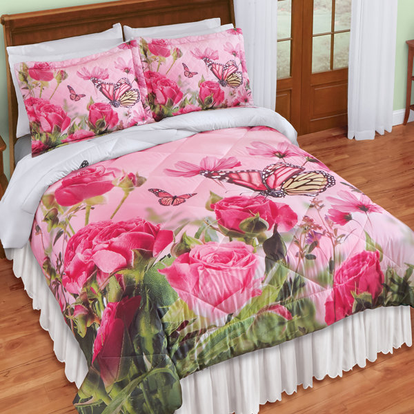 House of Hampton® Finnlee Floral Comforter Set | Wayfair Finnlee Floral Comforter Set