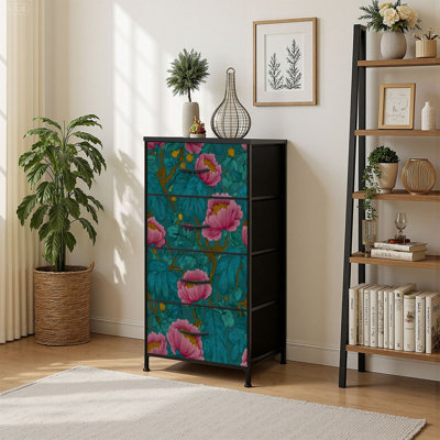Commode de rangement verticale 4 tiroirs Dreamy