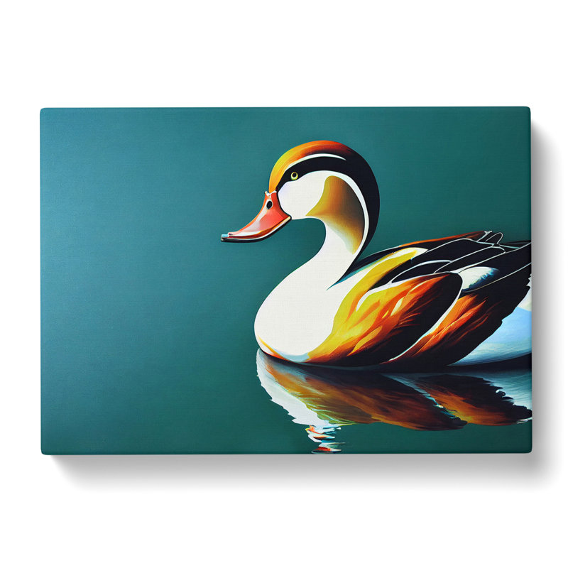 Electrifying Duck - Wrapped Canvas Print, 35cm H x 50cm W x 3cm D
