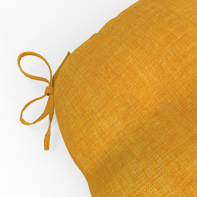 Coussin de chaise uni intérieur / extérieur Latitude Run®, Jaune, L 17,5 po x P 17 po