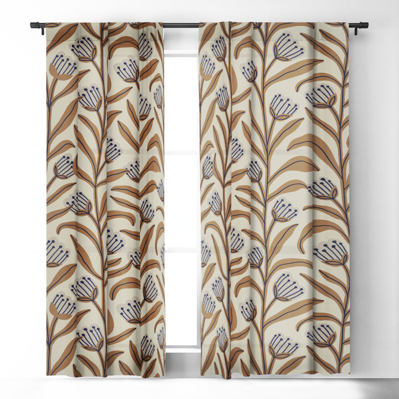 Xeni Blackout Curtain Single Panel, 50" W x 96" L