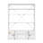 Cargo White Finish Bookcase W/Ladder