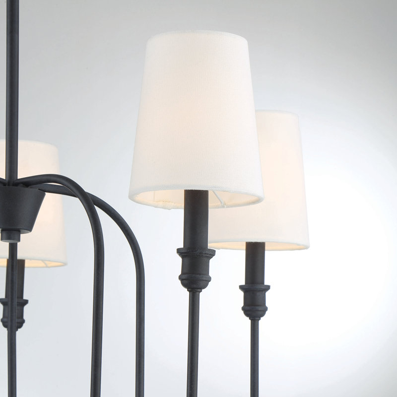 Lustre classique / traditionnel à 5 lumières Sanibel, Fer vieilli