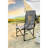 Heavy Duty Folding Camping Chair With Side Table - Grey Portable Oversized Directors For Lawn Picnic Beach Beach, Picnic,-1855632509