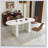 62.9 Inch Oval Dining Table For 6, Top Kitchen Table With  Base, Modern Farmhouse Design, Waterproof And Scratch-Resistant Surface