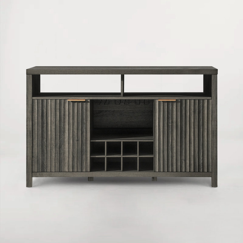 Armoire de bar l 51 po Nicolee, Chêne minuit