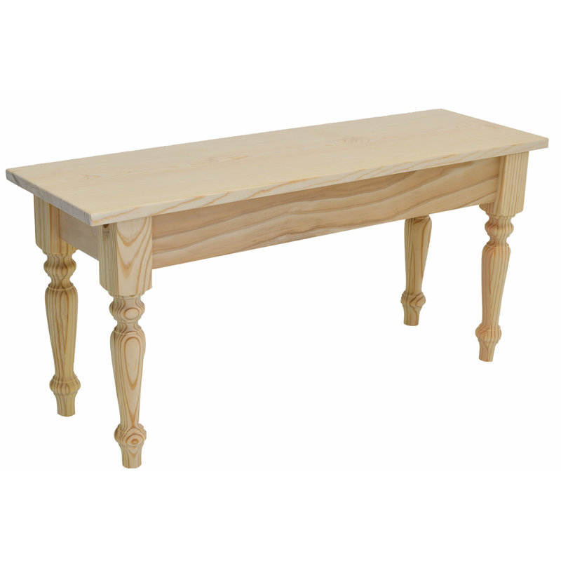 Dejardins Solid Wood Bench, 17" H x 60" W x 12" D