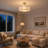 19.7" 4-Light Scalloped Capiz Shell Ceiling Fan