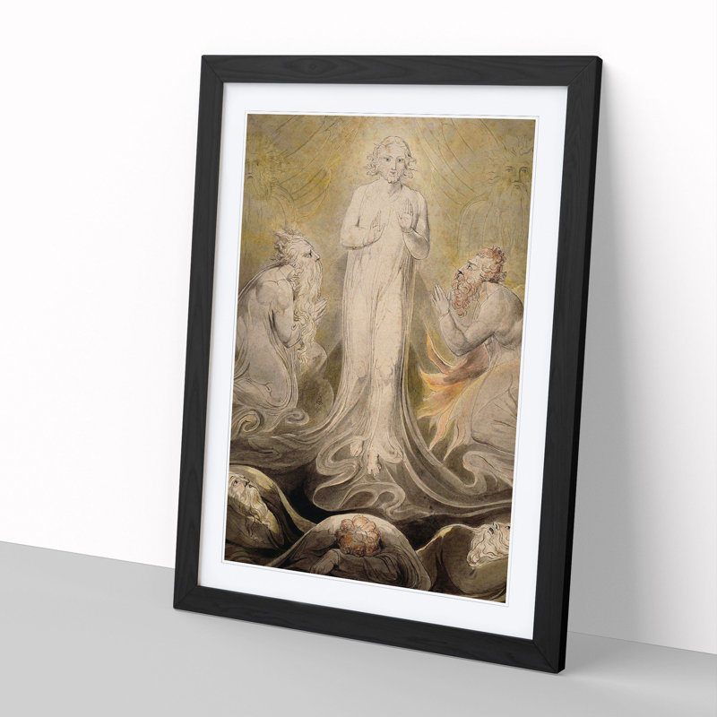 Transfiguration by William Blake - Picture Frame Painting, Black, 65cm H x 48cm W x 2cm D