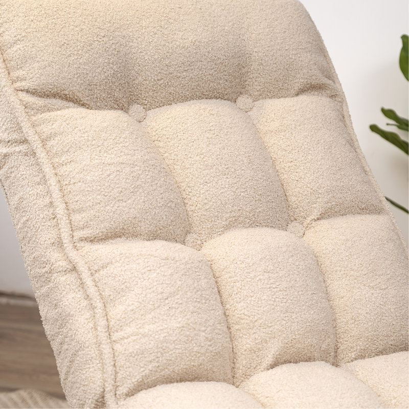Chaise réglable à 4 compartiments, conception pliante, peu encombrante, inclinable blanche pour le salon, la chambre à coucher, le dortoir,